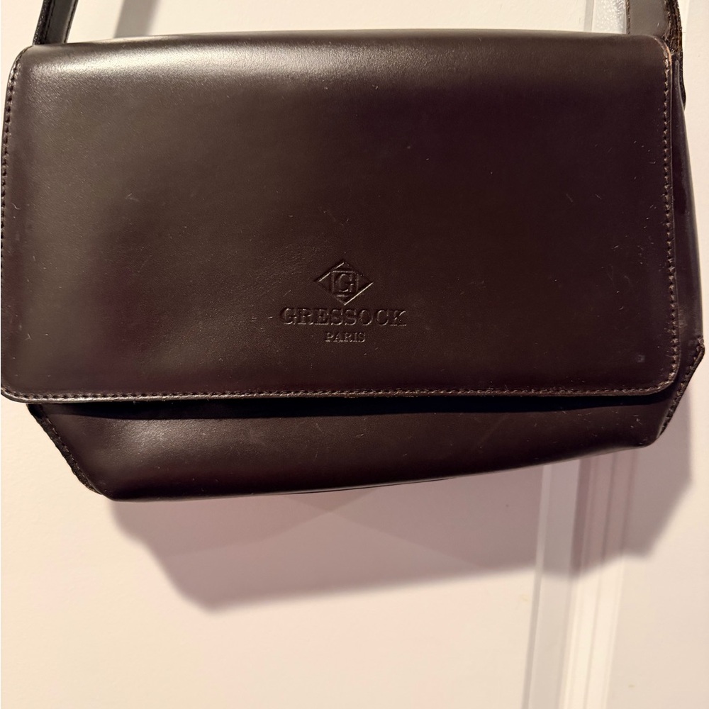 Men's Dark Brown Leather Messenger Bag